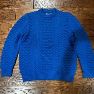 Tory Burch Blue Textured Sweater